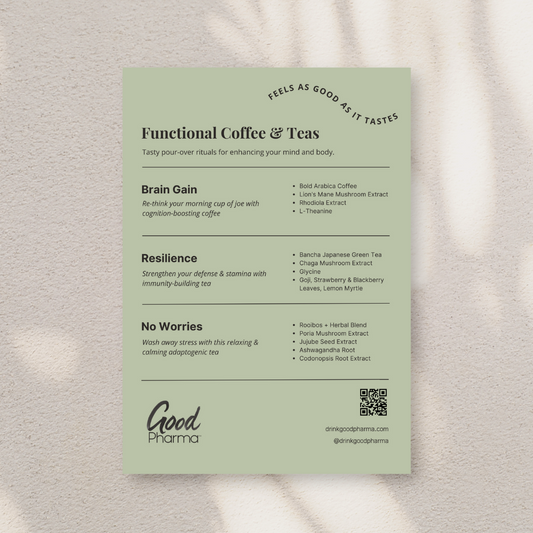 Green Menu - 3 SKU - 5 x 7